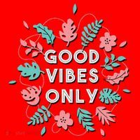 Good Vibes Only Flower Santa Hat thumb 1