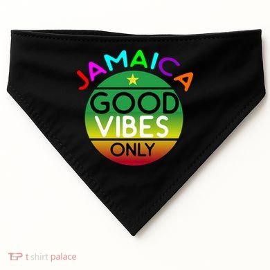 Good Vibes Only Jamaica USA-Made Doggie Bandana