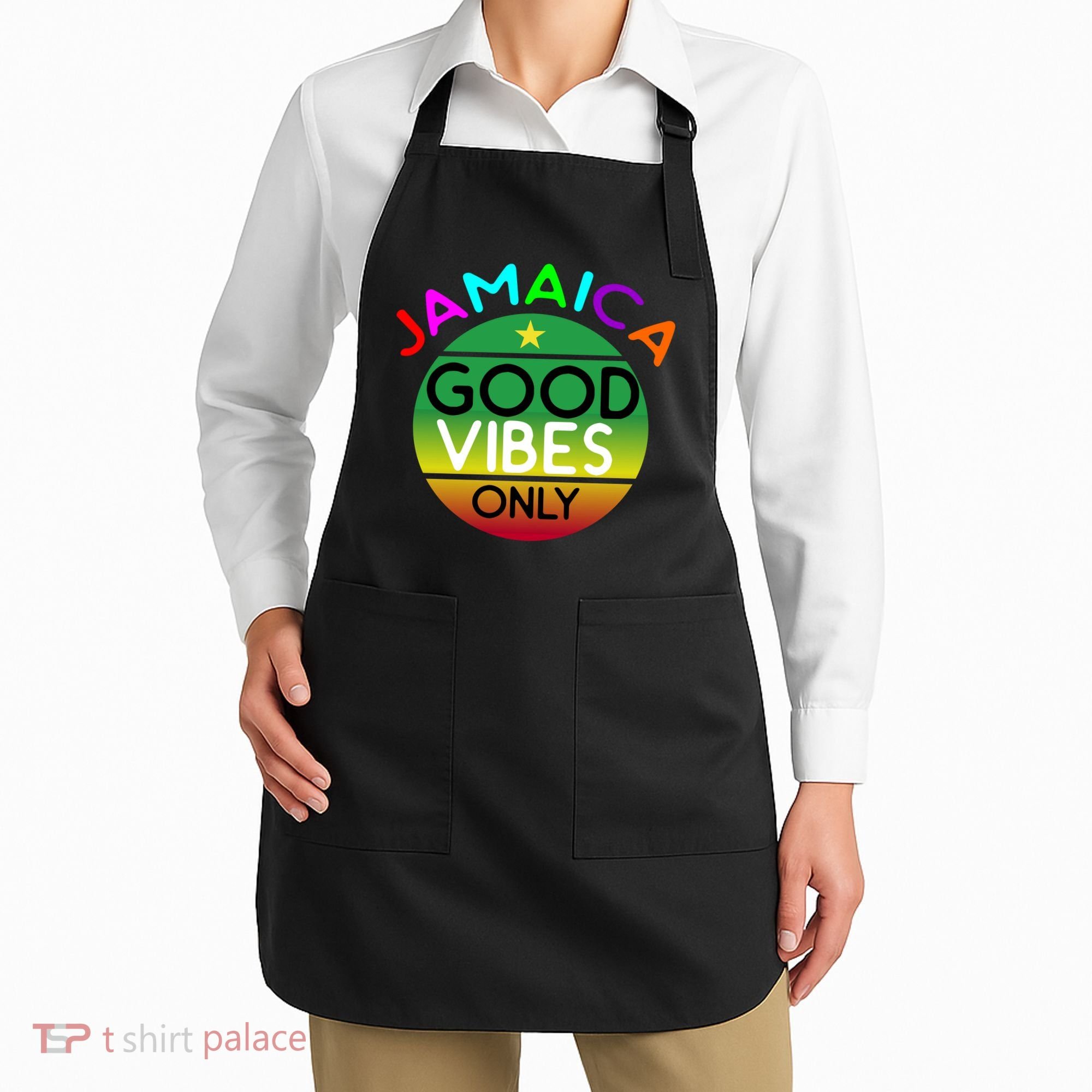 Good Vibes Only Jamaica Apron