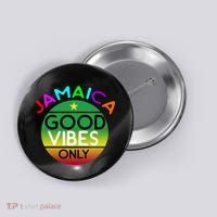 Good Vibes Only Jamaica Button thumb 0