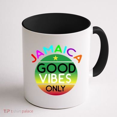 Good Vibes Only Jamaica Coffee Mug back