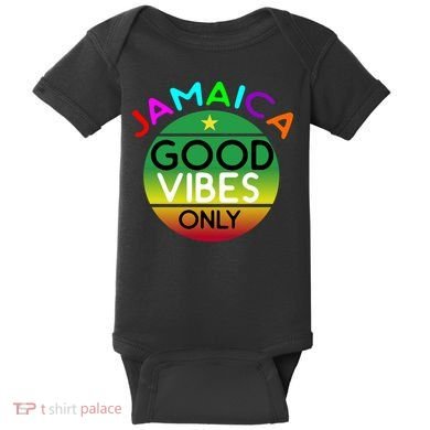 Good Vibes Only Jamaica Baby Bodysuit