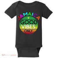 Good Vibes Only Jamaica Baby Bodysuit thumb 0