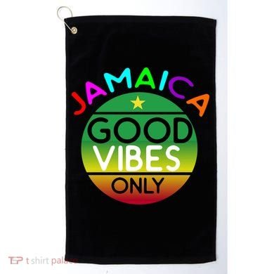 Good Vibes Only Jamaica Golf Towel