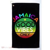 Good Vibes Only Jamaica Golf Towel thumb 0