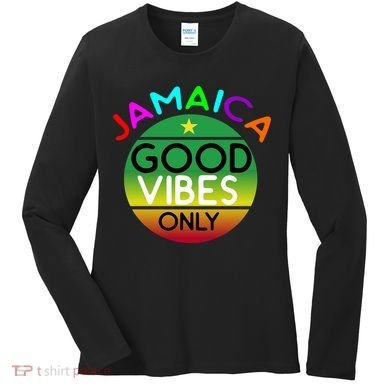 Good Vibes Only Jamaica Women's Long Sleeve Shirt