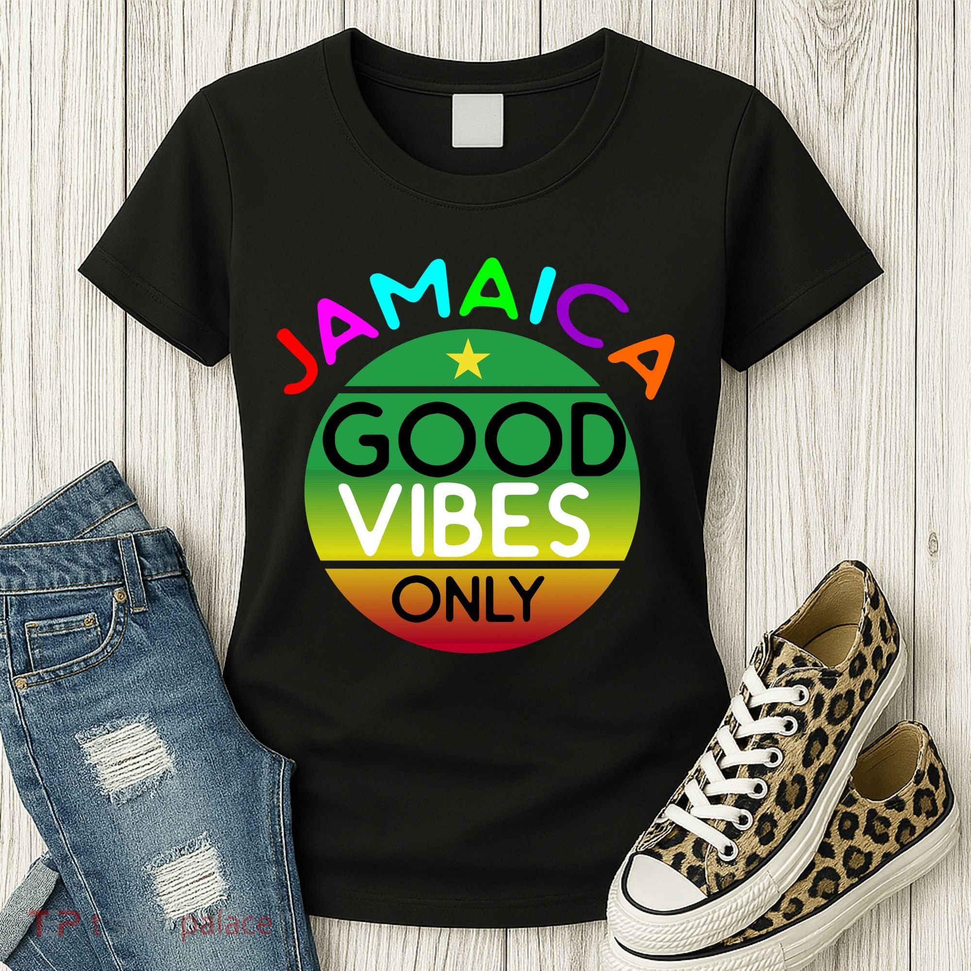 Good Vibes Only Jamaica Women's T-Shirt
