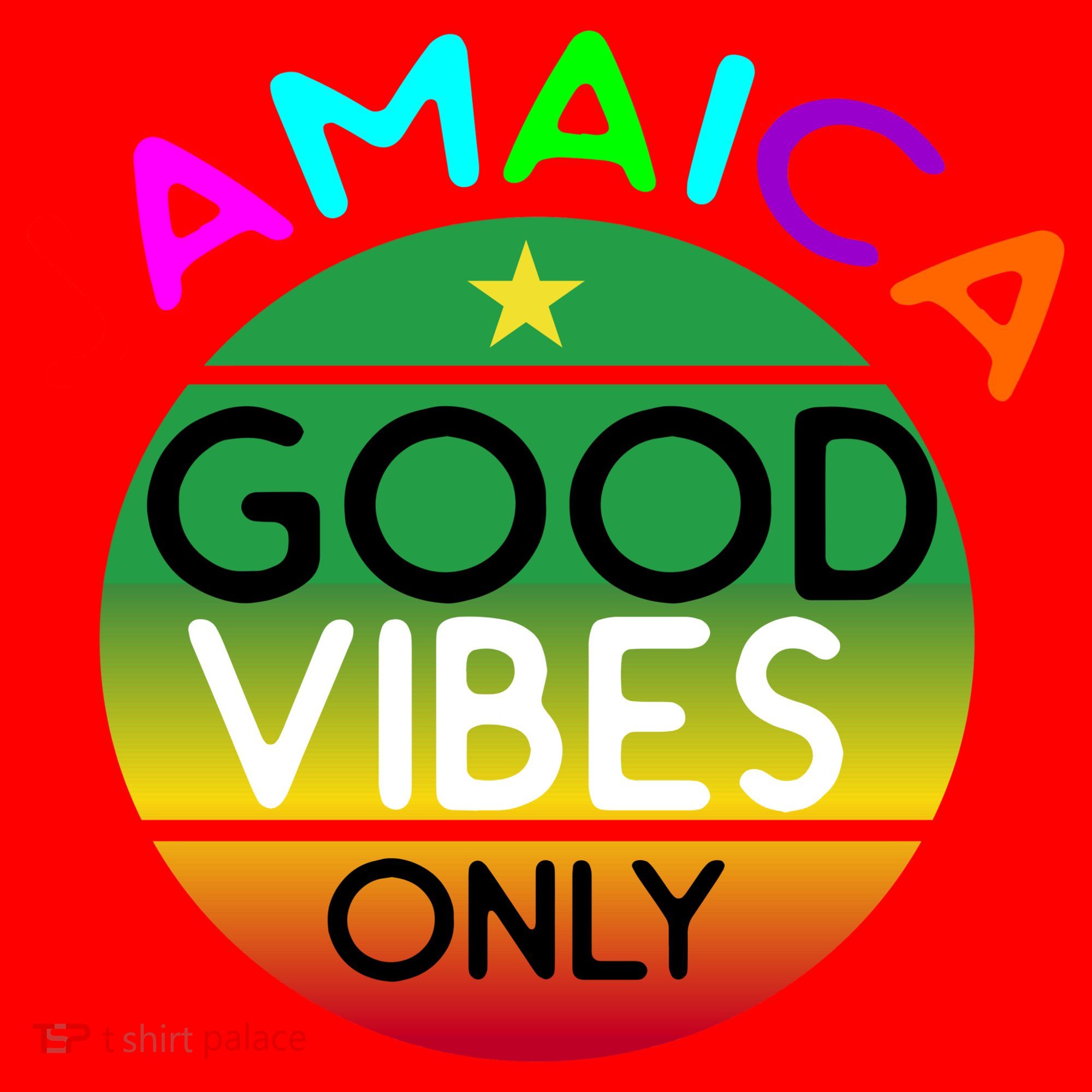 Good Vibes Only Jamaica Santa Hat