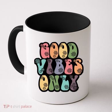 Good Vibes Only Retro 80's Hip Coffee Mug