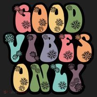 Good Vibes Only Retro 80's Hip Golf Towel thumb 3
