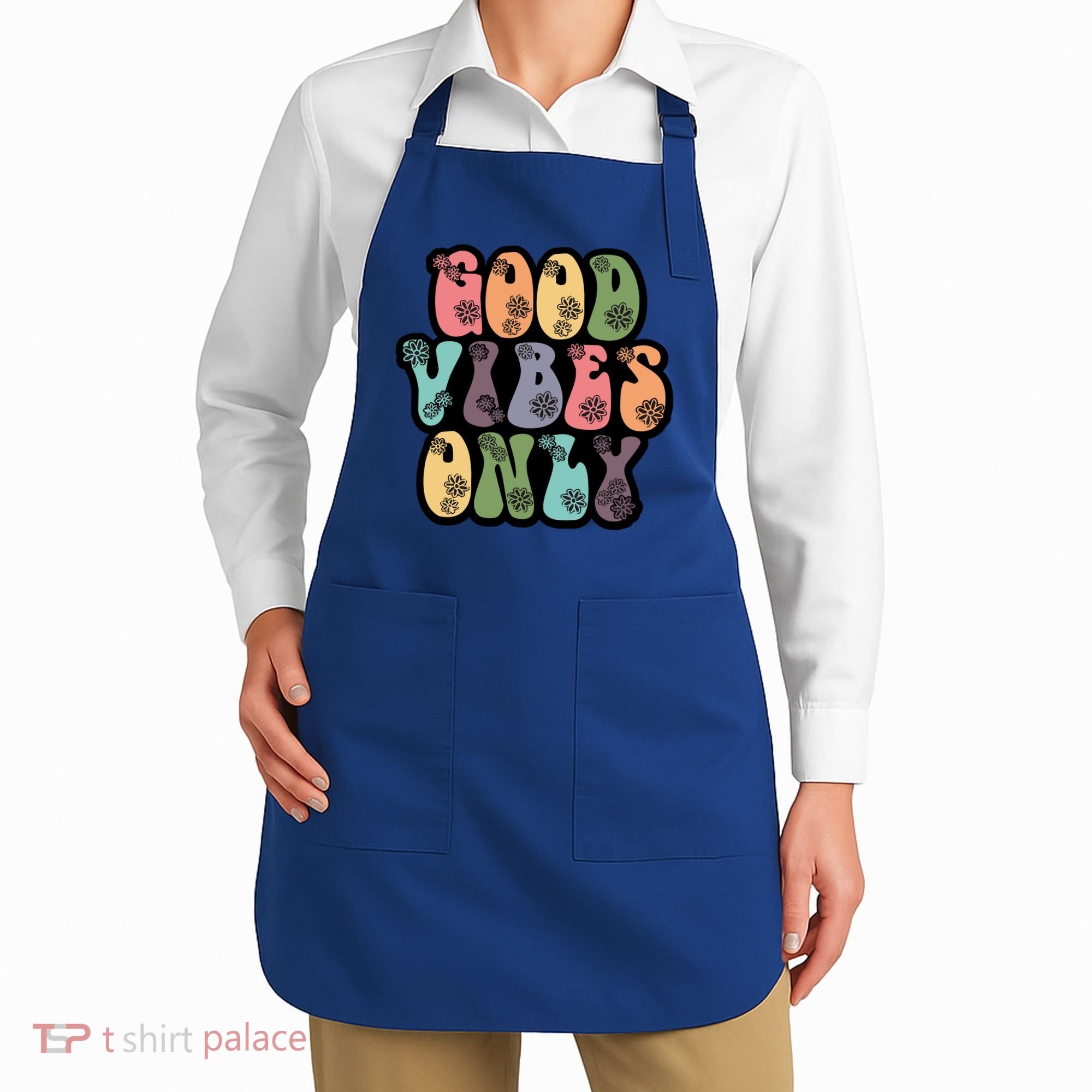 Good Vibes Only Retro 80's Hip Apron