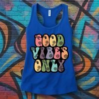 Good Vibes Only Retro 80's Hip Women's Tank Top thumb 3
