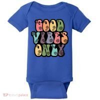Good Vibes Only Retro 80's Hip Baby Bodysuit thumb 0