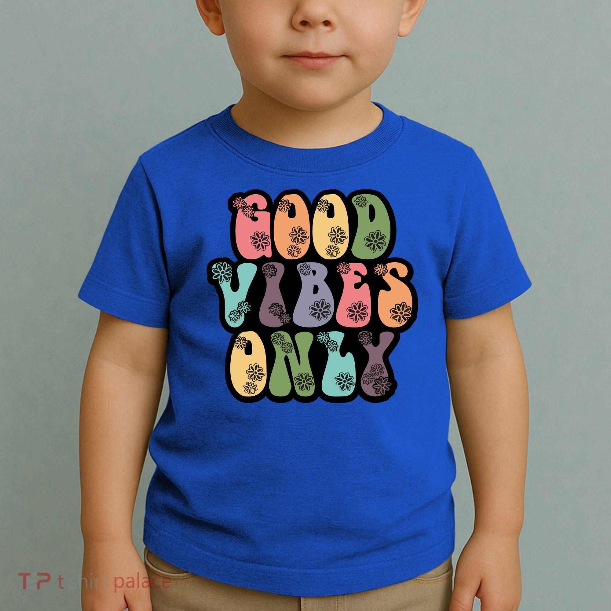 Good Vibes Only Retro 80's Hip Toddler T-Shirt