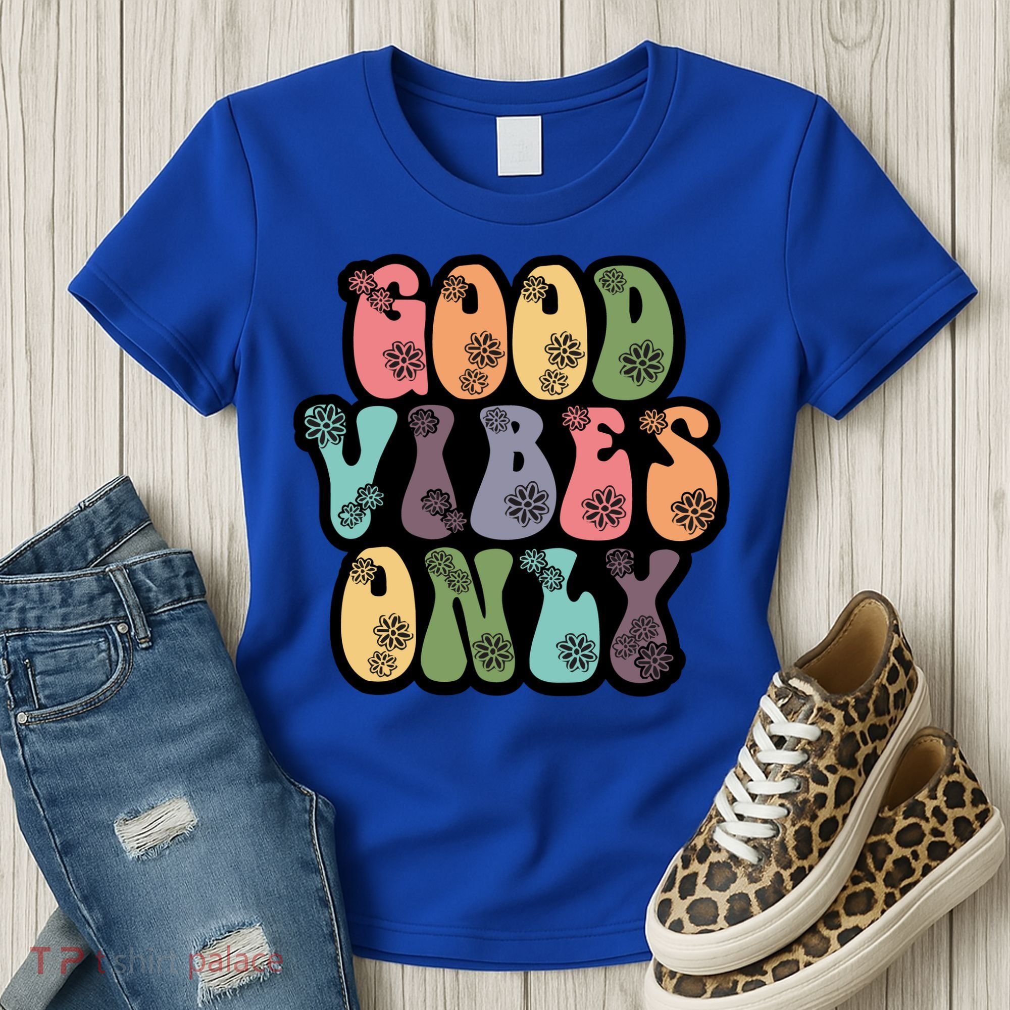 Good Vibes Only Retro 80's Hip Women's T-Shirt