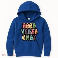 Good Vibes Only Retro 80's Hip Kids Hoodie thumb 0