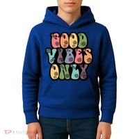 Good Vibes Only Retro 80's Hip Kids Hoodie thumb 4