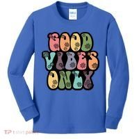 Good Vibes Only Retro 80's Hip Kids Long Sleeve Shirt thumb 0