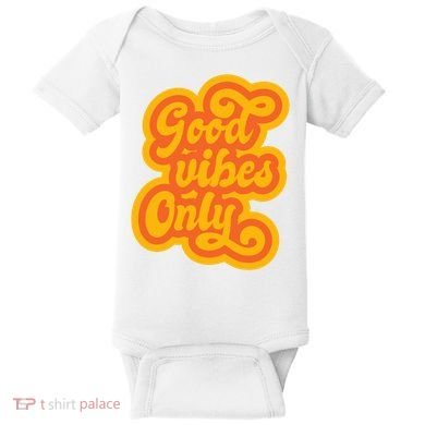 Good Vibes Only Vintage Baby Bodysuit