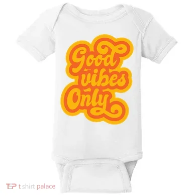 Good Vibes Only Vintage Baby Bodysuit
