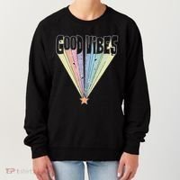 Good Vibes Retro Rainbow Women's Sweatshirt thumb 0