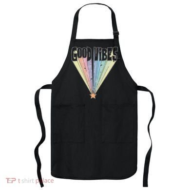 Good Vibes Retro Rainbow Apron