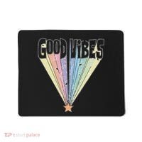 Good Vibes Retro Rainbow Mousepad thumb 0