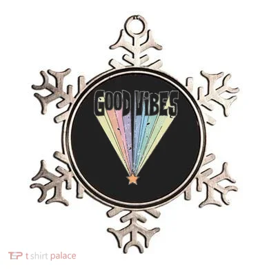 Good Vibes Retro Rainbow Ornament
