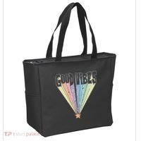 Good Vibes Retro Rainbow Tote Bag thumb 2