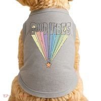 Good Vibes Retro Rainbow Doggie Tank thumb 0
