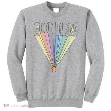 Good Vibes Retro Rainbow Sweatshirt