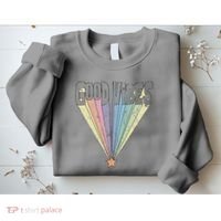 Good Vibes Retro Rainbow Sweatshirt thumb 2