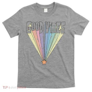 Good Vibes Retro Rainbow T-Shirt