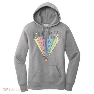Good Vibes Retro Rainbow Women's Hoodie