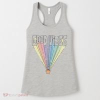 Good Vibes Retro Rainbow Women's Tank Top thumb 0