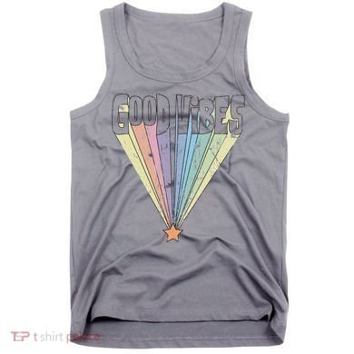 Good Vibes Retro Rainbow Tank Top
