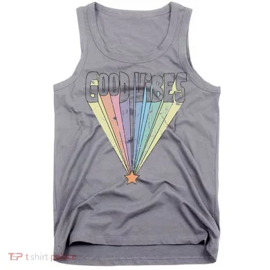 Good Vibes Retro Rainbow Tank Top