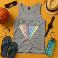 Good Vibes Retro Rainbow Tank Top thumb 4