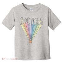 Good Vibes Retro Rainbow Toddler T-Shirt thumb 0