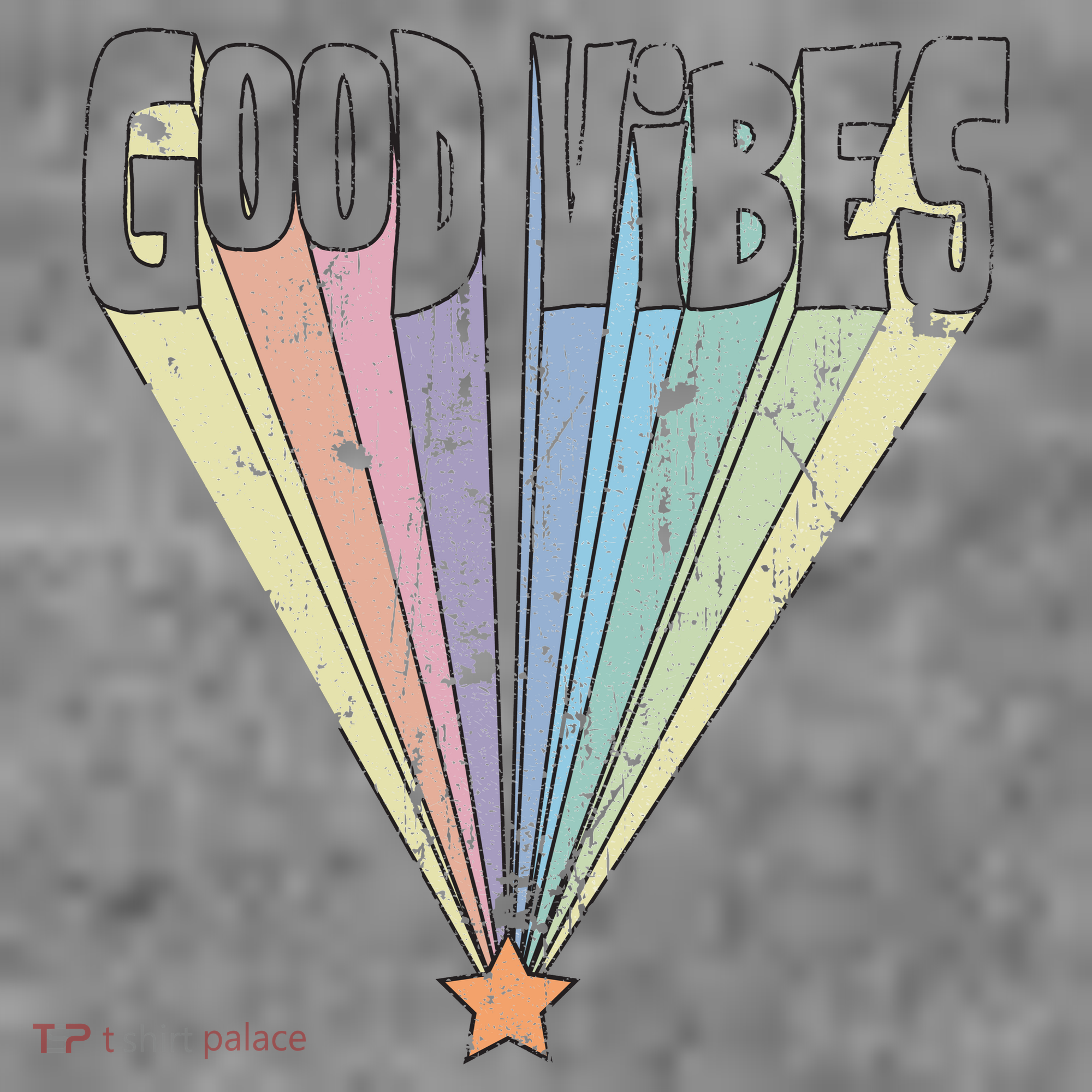 Good Vibes Retro Rainbow Kids Sweatshirt