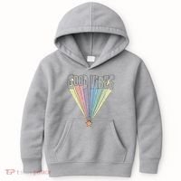 Good Vibes Retro Rainbow Kids Hoodie thumb 0