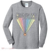 Good Vibes Retro Rainbow Kids Long Sleeve Shirt thumb 0
