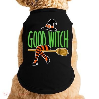 Good Witch Funny Halloween Doggie Tank