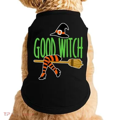 Good Witch Funny Halloween Doggie Tank