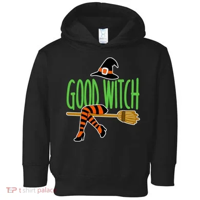 Good Witch Funny Halloween Toddler Hoodie