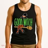 Good Witch Funny Halloween Tank Top thumb 3