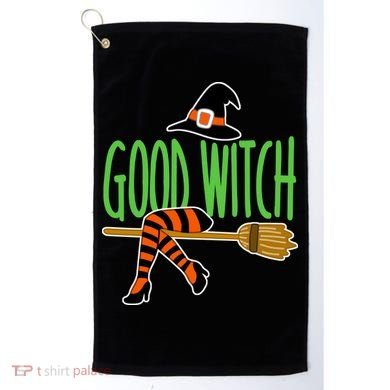 Good Witch Funny Halloween Golf Towel