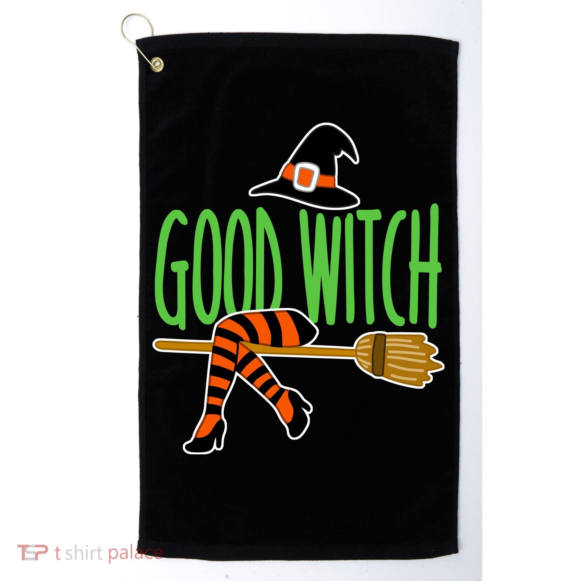 Good Witch Funny Halloween Golf Towel
