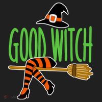 Good Witch Funny Halloween Golf Towel thumb 3