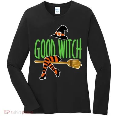 Good Witch Funny Halloween Women's Long Sleeve Shirt